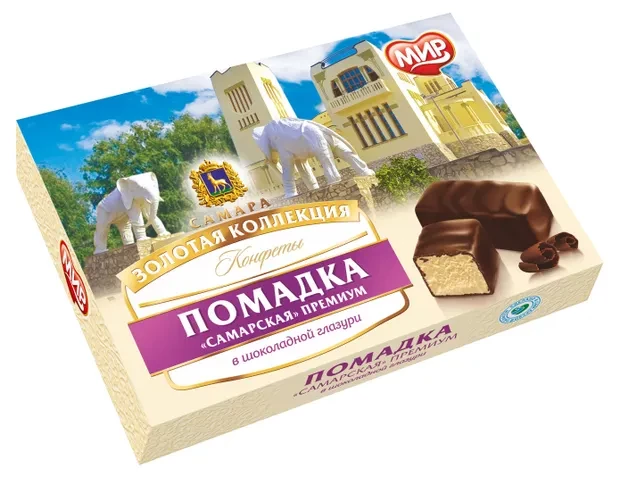  КФ МИР Помадка ШОКОЛАДНОЙ ГЛАЗУРИ 145г  в Кизляре