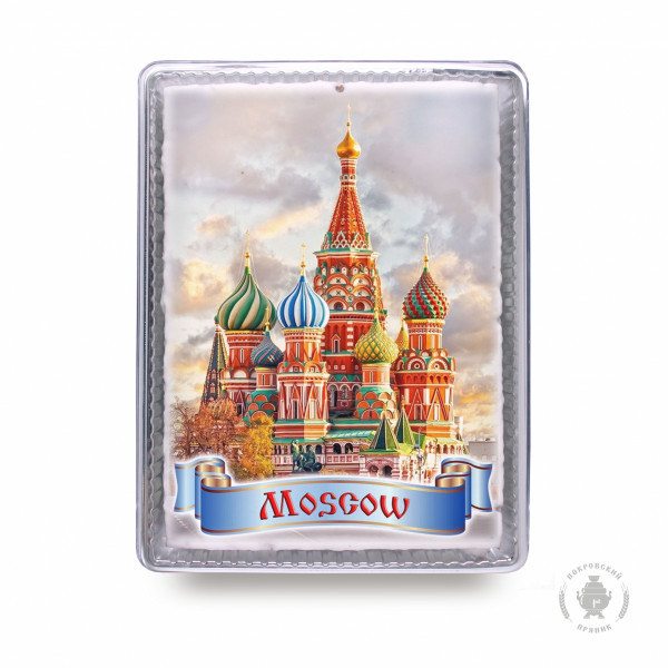 №3 Пряник 600г MOSCOW с фотопечатью (в подарочной пластиковой упаковке)  в Кизляре